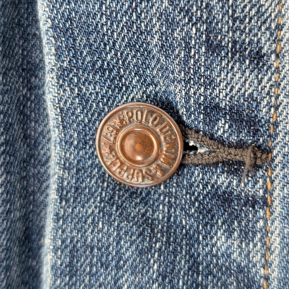 Ralph Lauren Denim & Supply Men's Trucker Jeans Denim Jacket ~ Size M - Picture 5 of 9